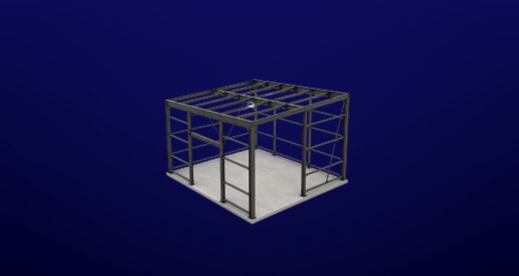 Staalconstructie zonder beplating