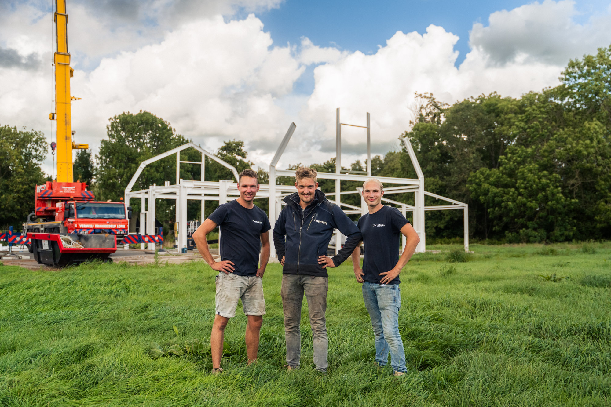 Het team van Constalis op de bouwplaats